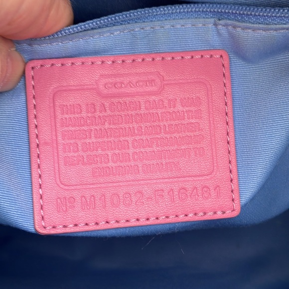 Coach F16481 Chelsea multi-color pink pastel monogram crossbody - Picture 8 of 14